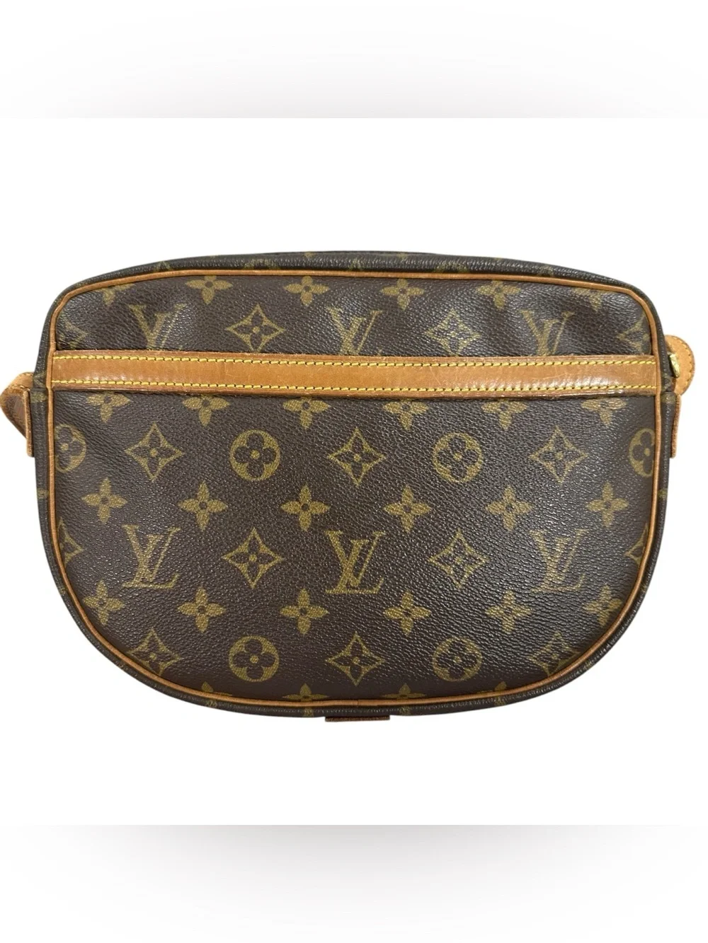 Louis Vuitton Monogram & Vachetta Leather Jeune Fille MM Crossbody Shoulder Bag